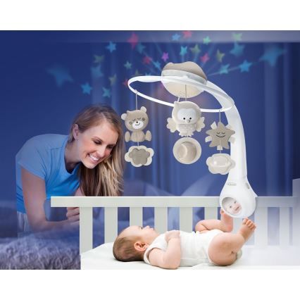 Infantino - Mobile melodialla 3in1 3xAAA ruskea
