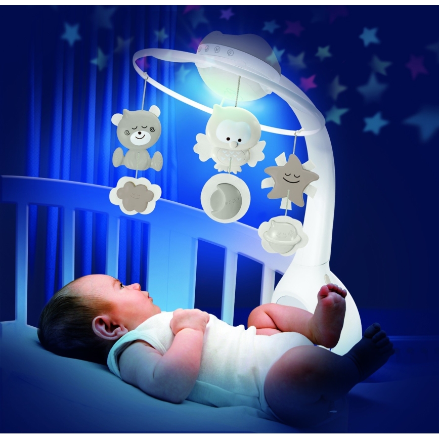 Infantino - Mobile melodialla 3in1 3xAAA ruskea