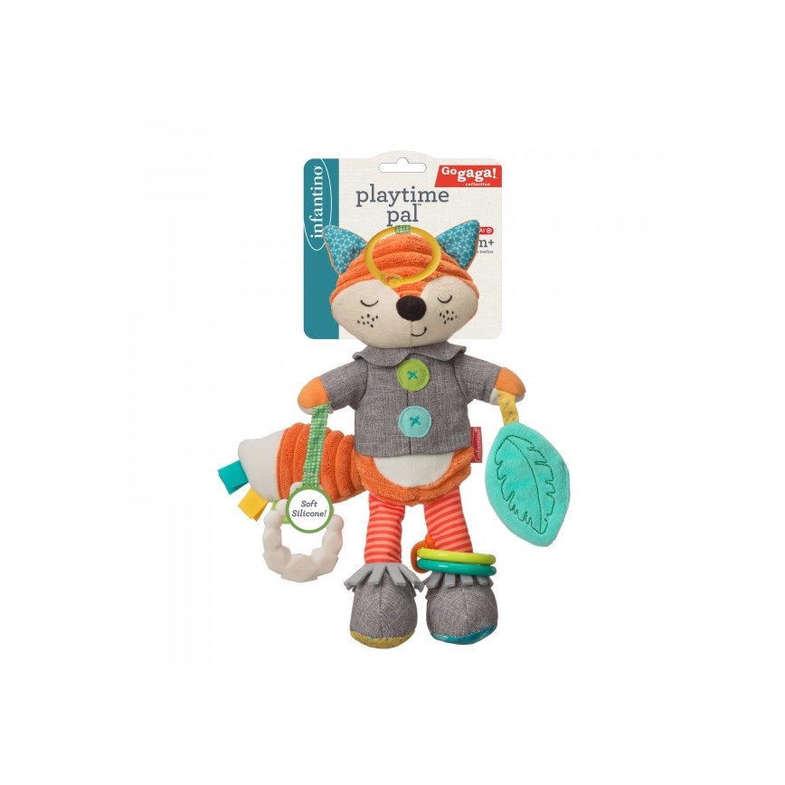 Infantino - Pehmolelu hampailla 30 cm male kettu