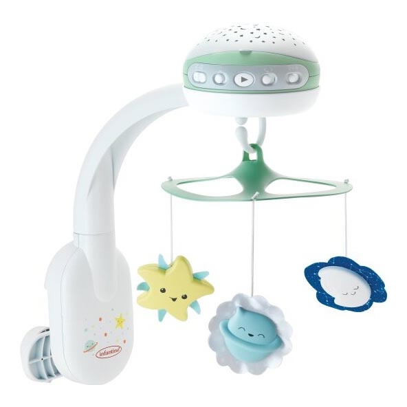Infantino - Pinnasänky mobile kanssa melody 3in1 3xAA vihreä