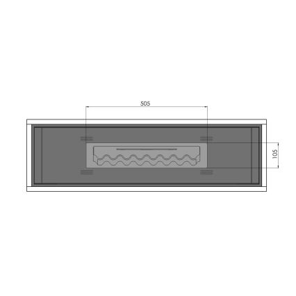 InFire - BIO takka 100x47 cm 3kW teollinen
