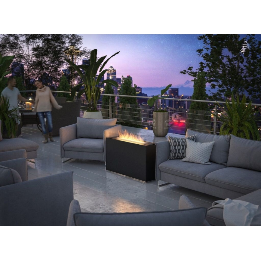 InFire - BIO takka 110x65 cm 3,5kW musta