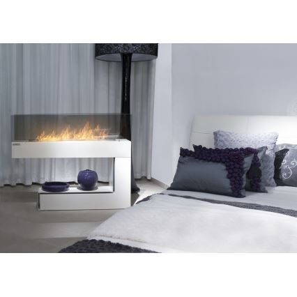 InFire - BIO takka 110x85,5 cm 3kW valkoinen