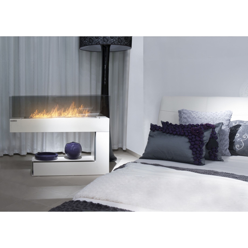 InFire - BIO takka 110x85,5 cm 3kW valkoinen