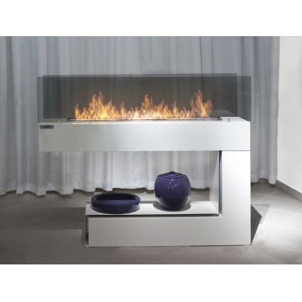 InFire - BIO takka 110x85,5 cm 3kW valkoinen