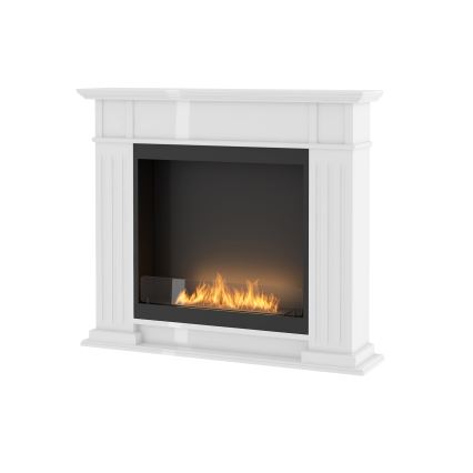InFire - BIO takka 115x100 cm 3kW valkoinen