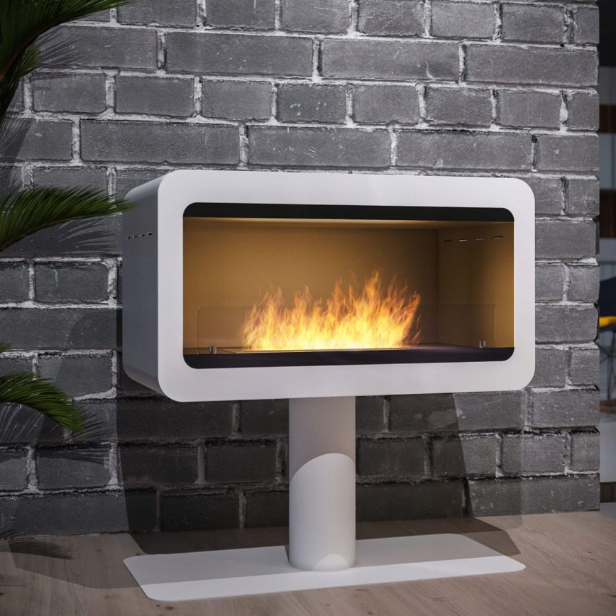 InFire - BIO takka 82,5x78 cm 3kW valkoinen