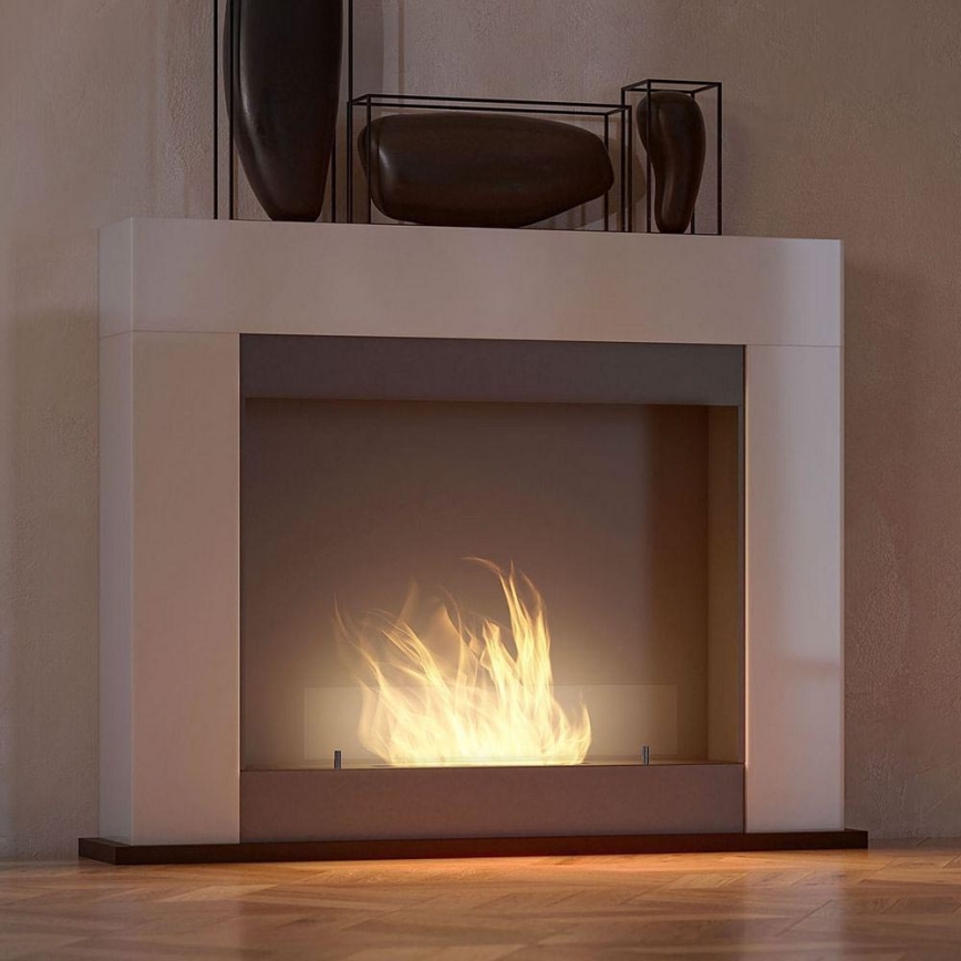 InFire - BIO takka 87,5x110 cm 3kW valkoinen