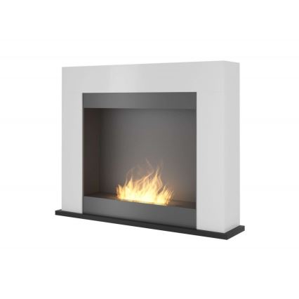 InFire - BIO takka 87,5x110 cm 3kW valkoinen