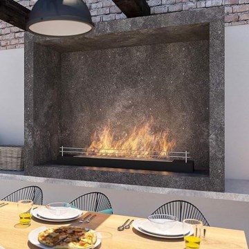 InFire - BIO takka 8x120 cm 3kW musta