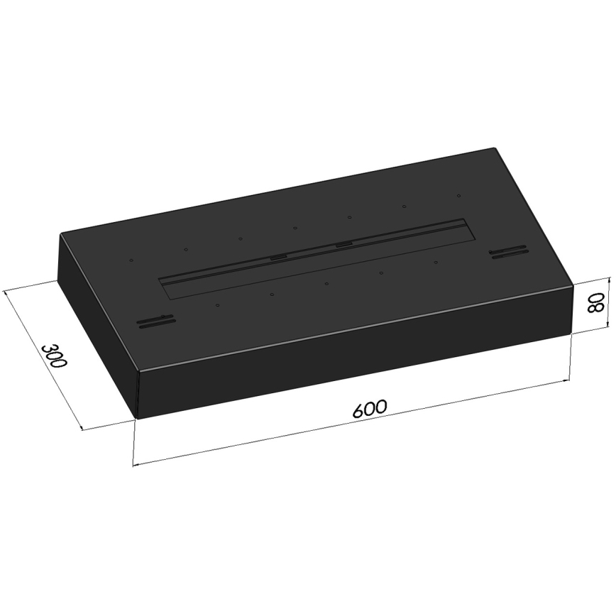 InFire - BIO takka 8x60 cm 3kW musta