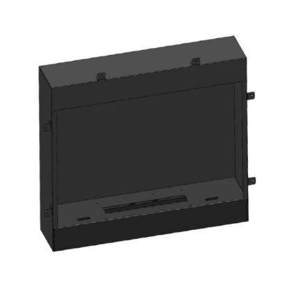 InFire - BIO takka 90x112,5 cm 3kW valkoinen