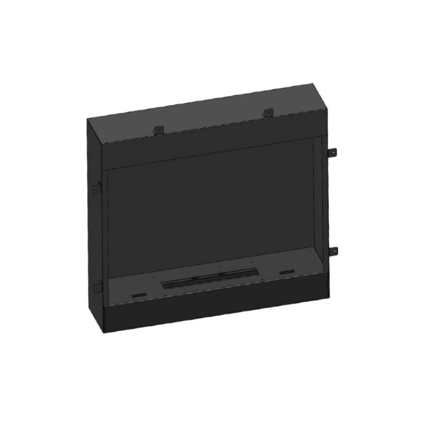 InFire - BIO takka 90x112,5 cm 3kW valkoinen