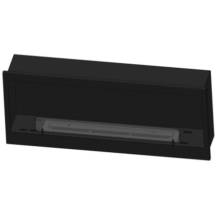 InFire - Built-in BIO takka 120x50 cm 3kW musta