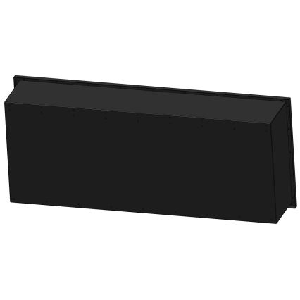 InFire - Built-in BIO takka 120x50 cm 3kW musta