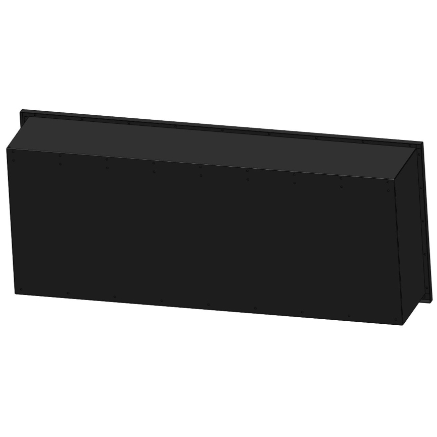 InFire - Built-in BIO takka 120x50 cm 3kW musta