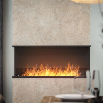 InFire - Built-in BIO takka 120x50 cm 3kW musta