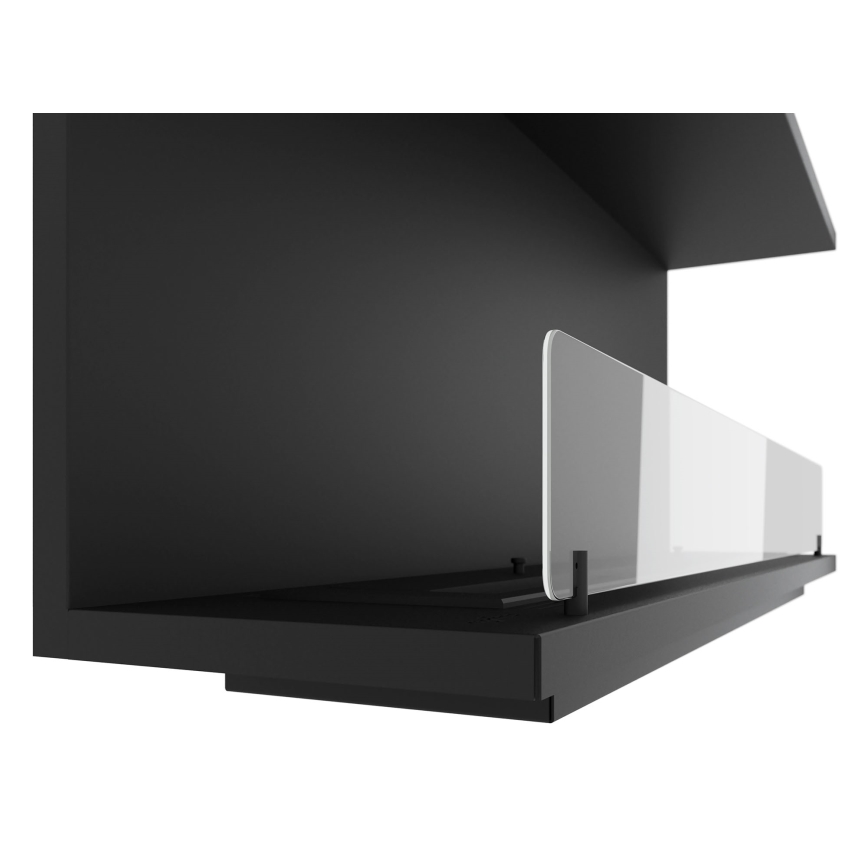 InFire - Built-in BIO takka 120x50 cm 3kW musta