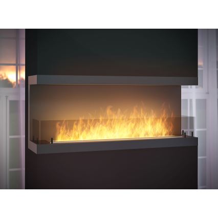 InFire - Built-in BIO takka 120x50 cm 5kW musta