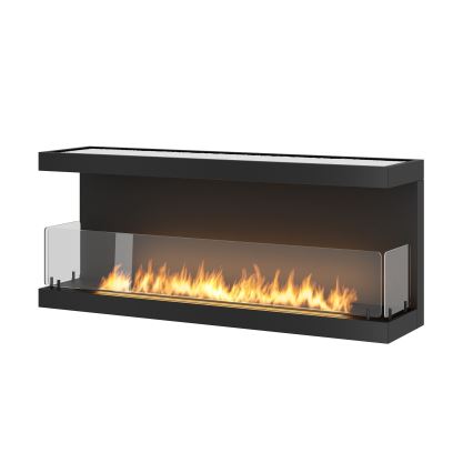 InFire - Built-in BIO takka 120x50 cm 5kW musta