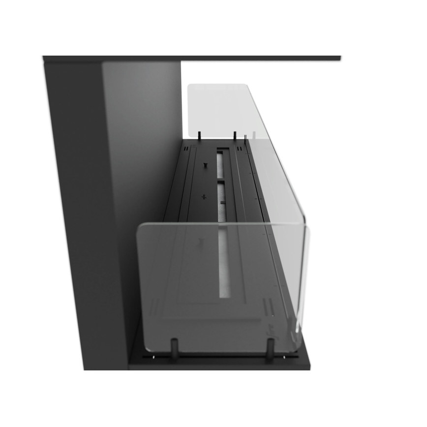 InFire - Built-in BIO takka 120x50 cm 5kW musta