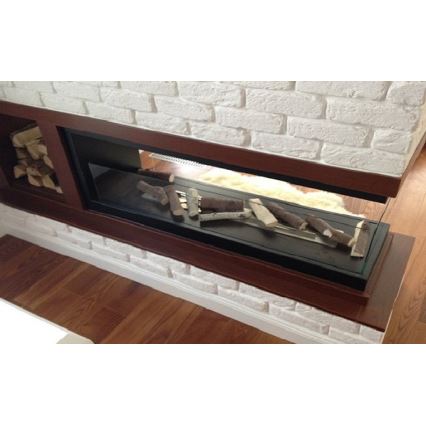 InFire - Kulma BIO takka 100x50 cm 3kW kaksipuolinen