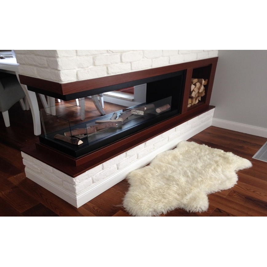 InFire - Kulma BIO takka 100x50 cm 3kW kaksipuolinen
