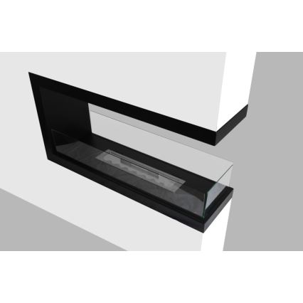 InFire - Kulma BIO takka 100x50 cm 3kW kaksipuolinen