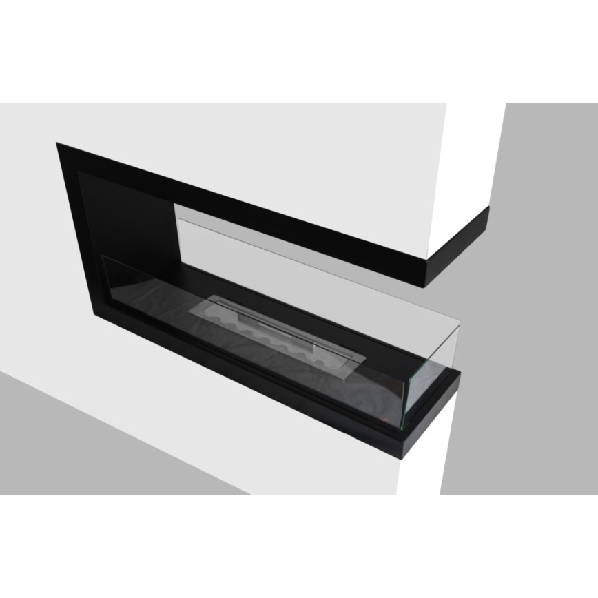 InFire - Kulma BIO takka 100x50 cm 3kW kaksipuolinen