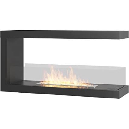InFire - Kulma BIO takka 100x50 cm 3kW kaksipuolinen