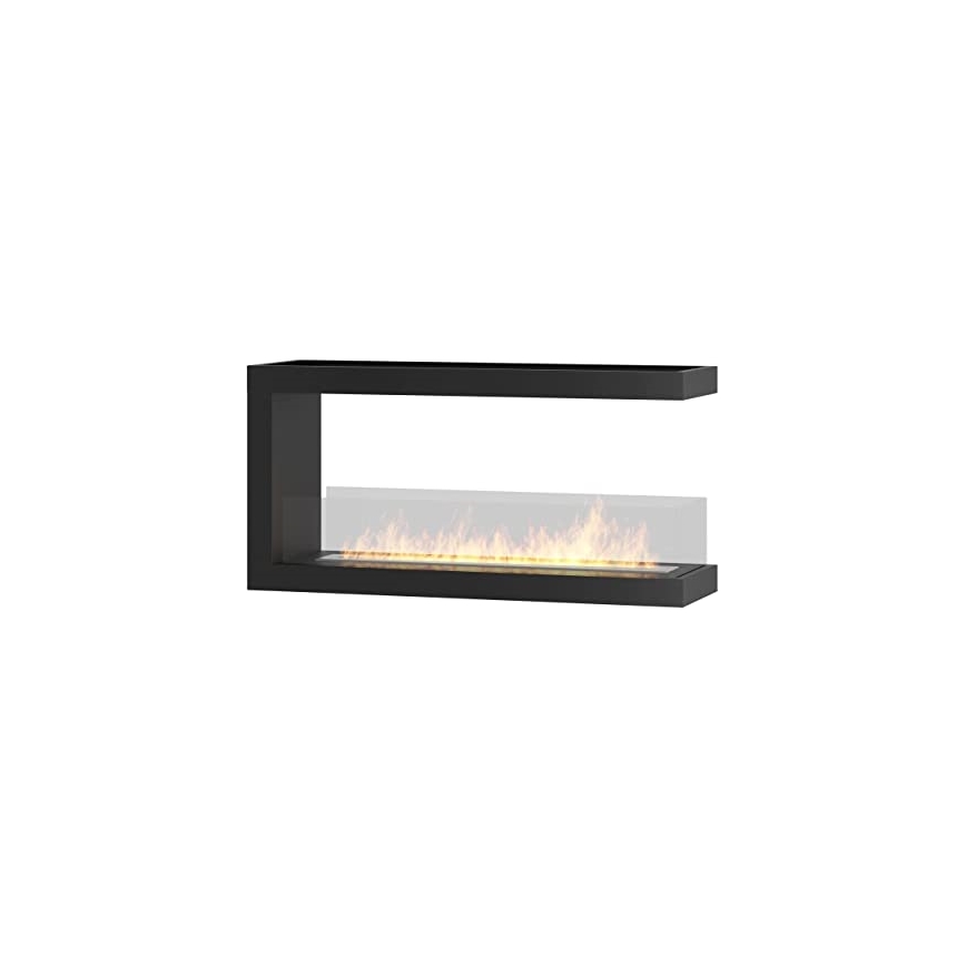 InFire - Kulma BIO takka 100x50 cm 3kW kaksipuolinen
