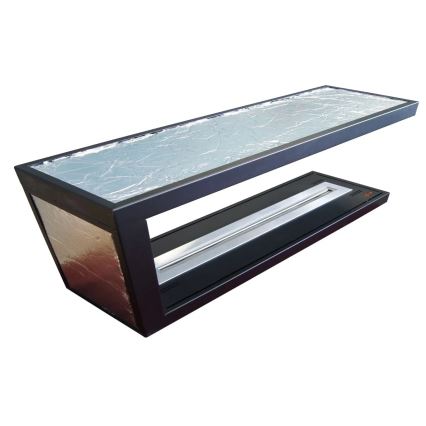 InFire - Kulma BIO takka 100x50 cm 3kW kaksipuolinen