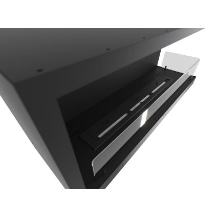 InFire - Kulma BIO takka 110x45 cm 3kW musta
