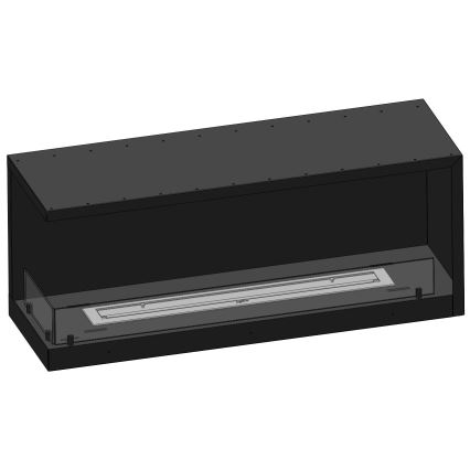 InFire - Kulma BIO takka 110x45 cm 3kW musta