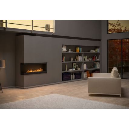 InFire - Kulma BIO takka 45x120 cm 3kW musta