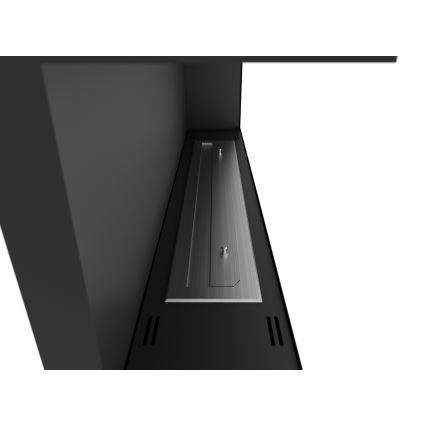 InFire - Kulma BIO takka 45x120 cm 3kW musta