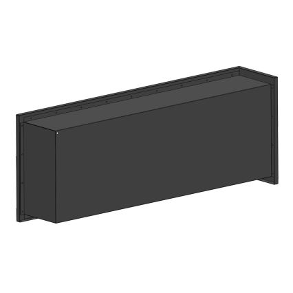 InFire - Kulma BIO takka 45x120 cm 3kW musta