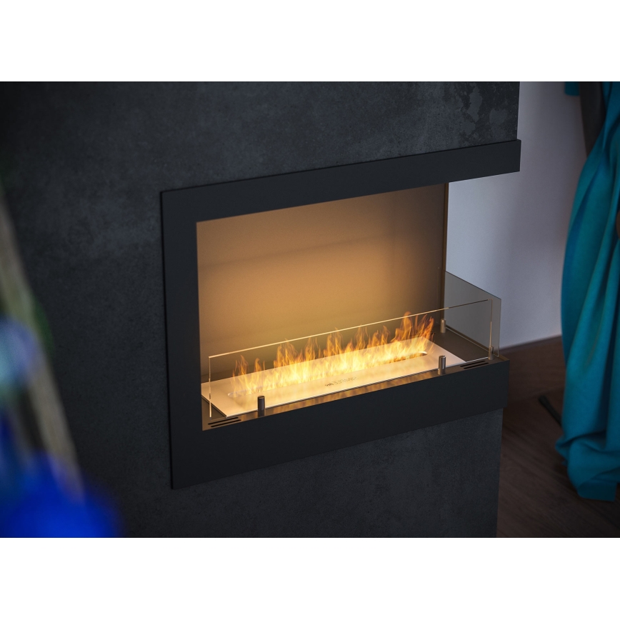 InFire - Kulma BIO takka 45x60 cm 3kW musta