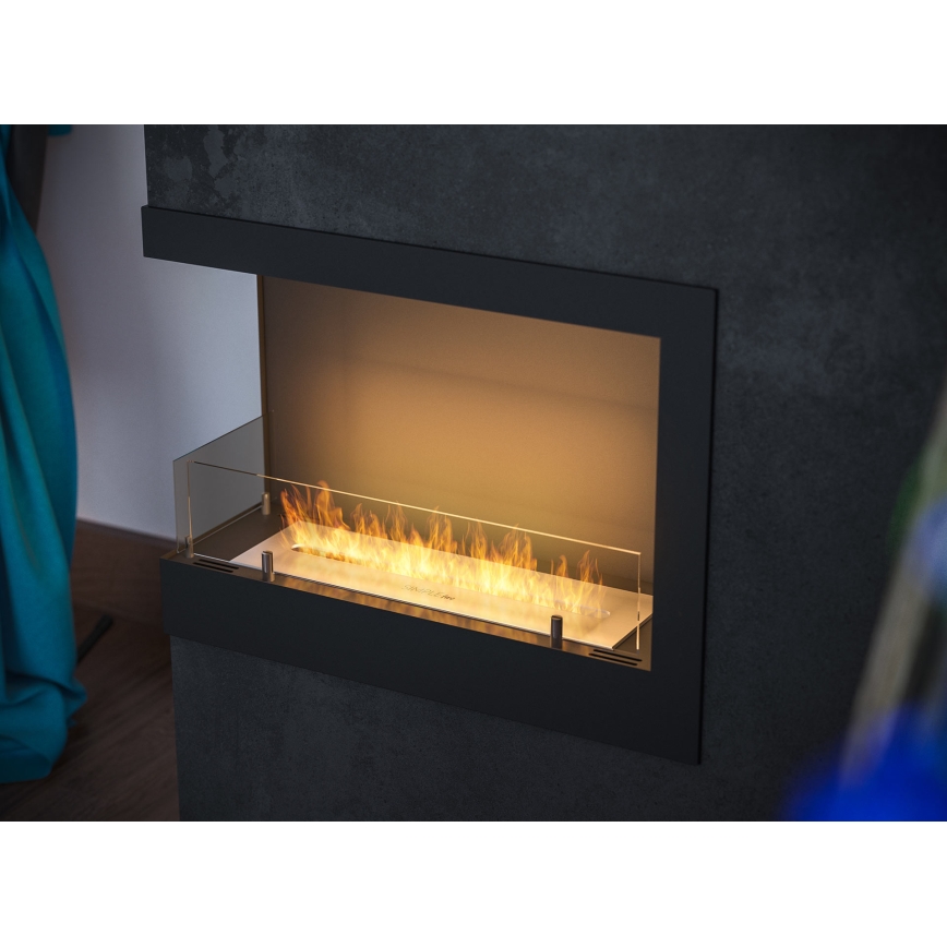 InFire - Kulma BIO takka 45x60 cm 3kW musta