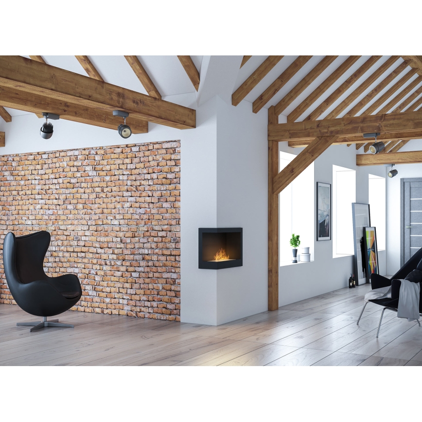 InFire - Kulma BIO takka 45x60 cm 3kW musta