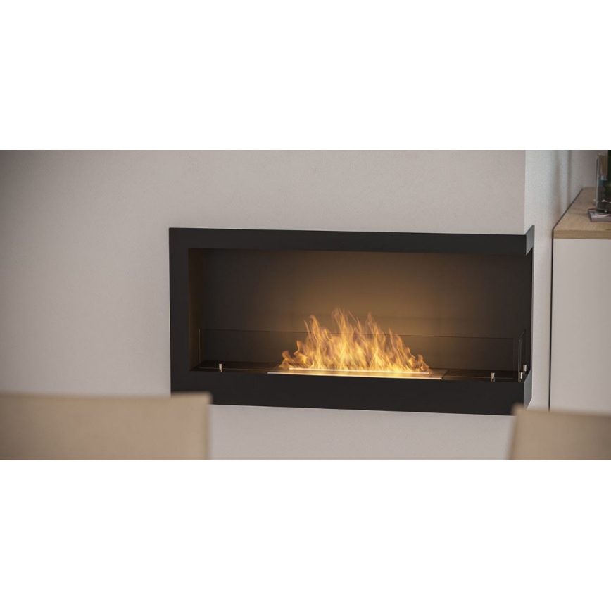 InFire - Kulma BIO takka 45x90 cm 3kW musta
