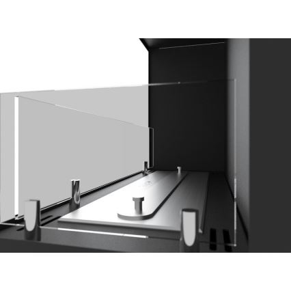 InFire - Kulma BIO takka 45x90 cm 3kW musta
