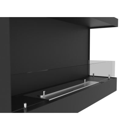 InFire - Kulma BIO takka 45x90 cm 3kW musta