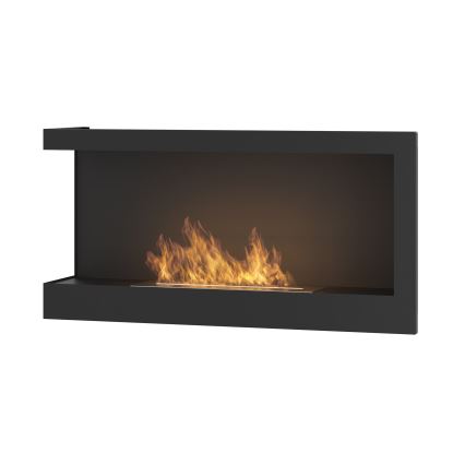 InFire - Kulma BIO takka 45x90 cm 3kW musta