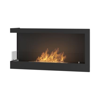 InFire - Kulma BIO takka 45x90 cm 3kW musta