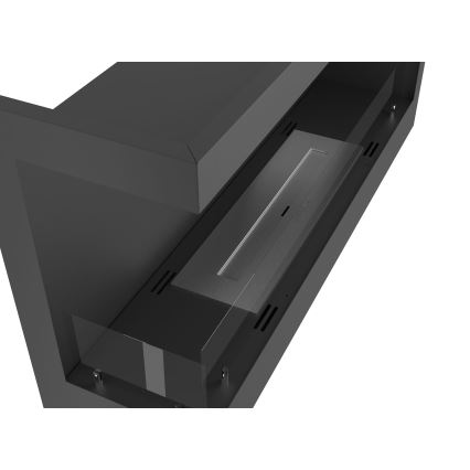 InFire - Kulma BIO takka 45x90 cm 3kW musta