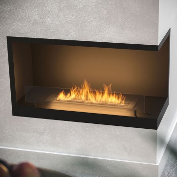 InFire - Kulma BIO takka 80x45 cm 3,5kW musta