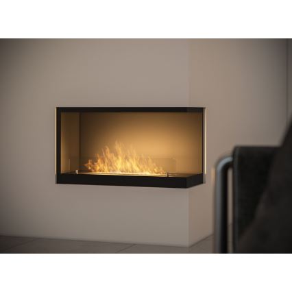 InFire - Kulma BIO takka 80x45 cm 3,5kW musta