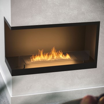 InFire - Kulma BIO takka 80x45 cm 3kW musta