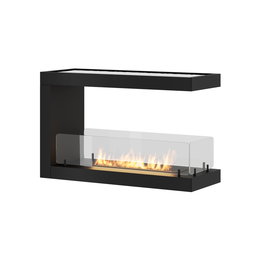 InFire - Kulma BIO takka 80x50 cm 3kW kaksipuolinen